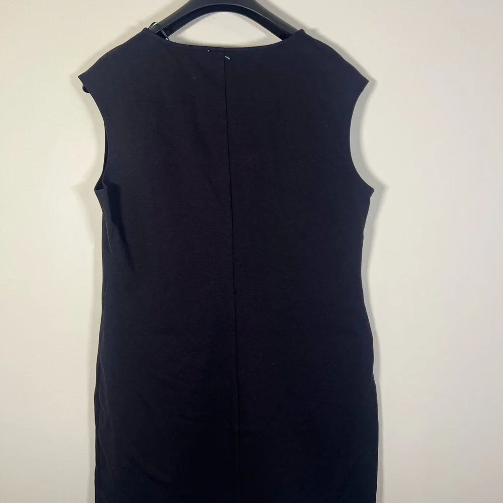 NWT Nine West Black Mini Sleeveless Dress Size XL Womens Minimalist Chic Neutral - Picture 9 of 11